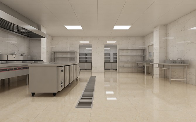 大田快餐配送服務(wù)后廚設(shè)備擺放圖片